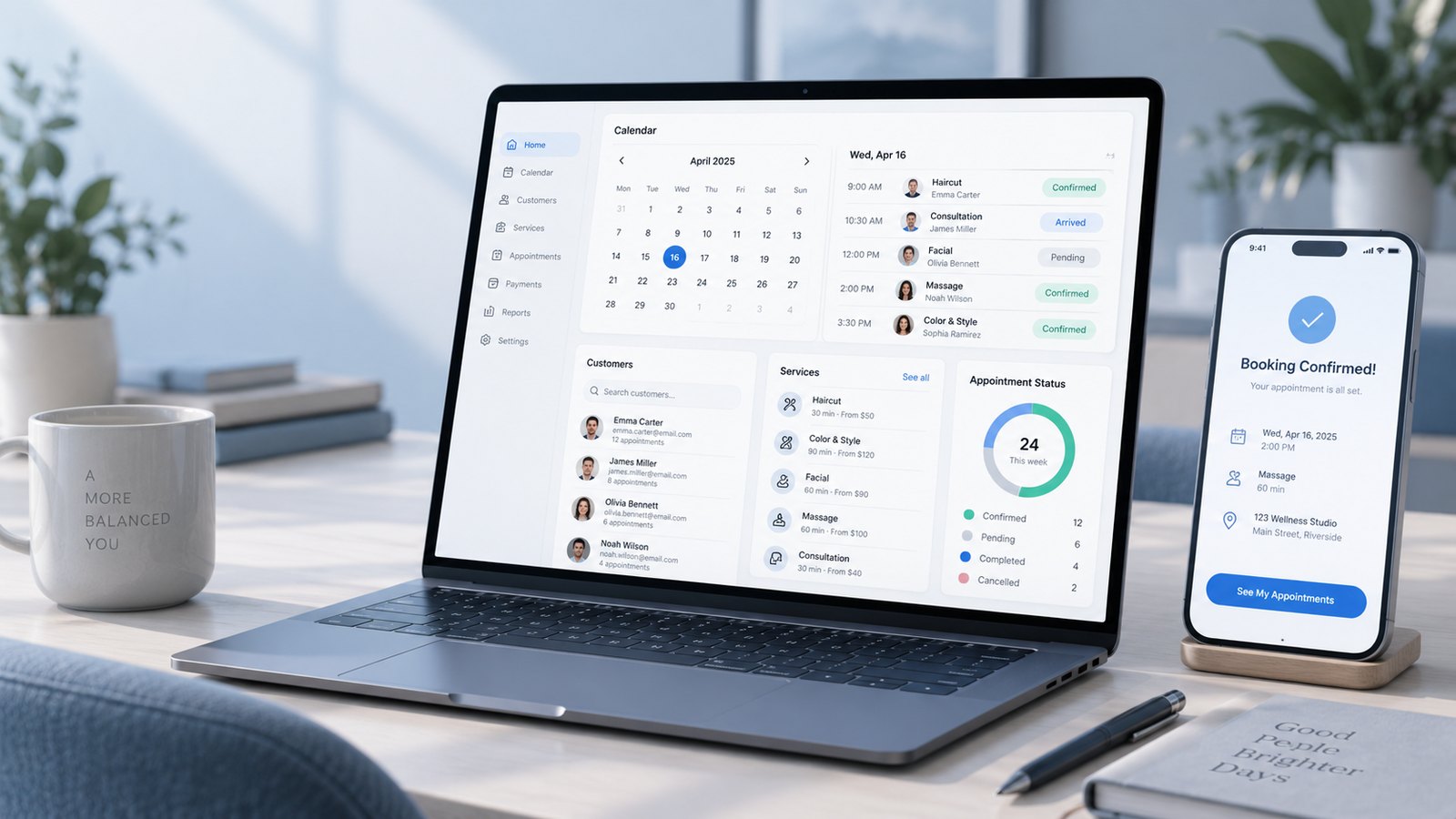 Rigi24 Core-ის საბაზისო Dashboard და ბიზნესის მართვის გარემო