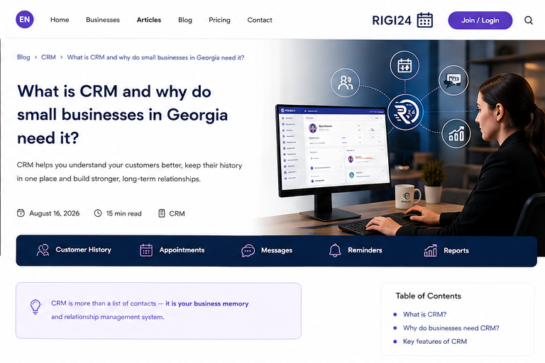 CRM nedir ve Gürcistan'daki küçük işletmelerin bile neden buna ihtiyacı vardır?