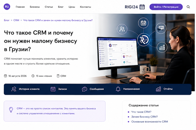 Что такое CRM и зачем он нужен даже малому бизнесу в Грузии?